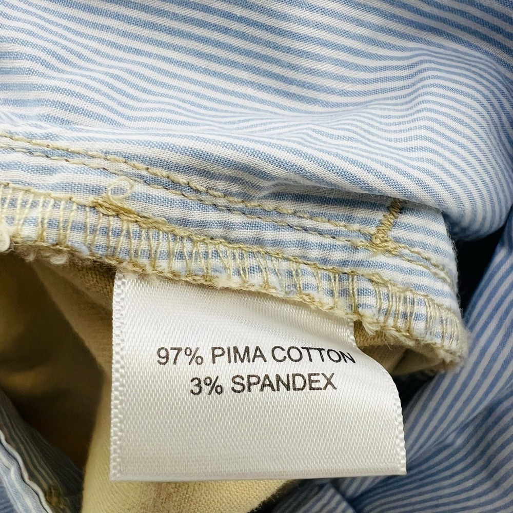NWT Peter Millar Desert Sand Flat Front Cotton Spandex Pants Mens Size 36X34 - Picture 3 of 6